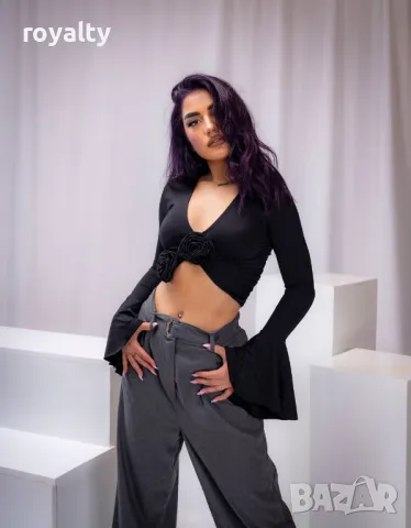 Сив дамски панталон , снимка 3 - Спортни екипи - 49702895