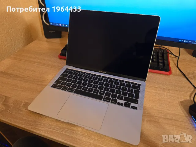[КАТО НОВ] Apple MacBook Air 13.3 M1 8GB/256GB Silver, снимка 4 - Лаптопи за дома - 47571048
