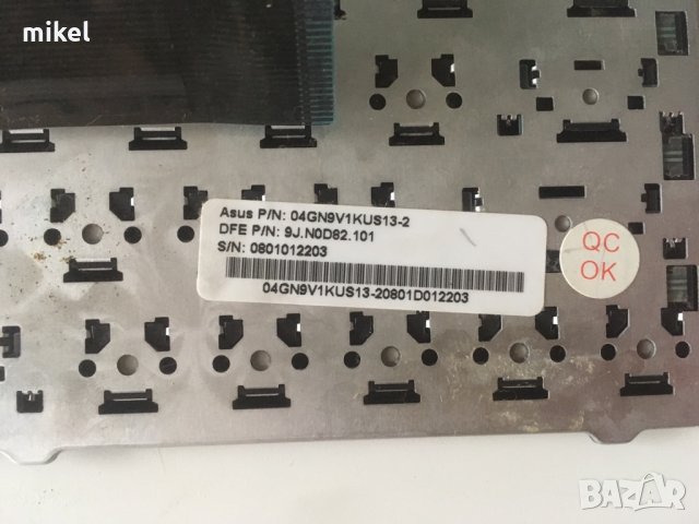 Клавиатура BG Asus 04GN9V1KUS13-2 KEYBOARD, снимка 2 - Части за лаптопи - 32274654