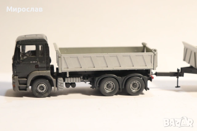 WIKING H0 1/87 MAN САМОСВАЛ ГОНДОЛА КАМИОН КОЛИЧКА МОДЕЛ, снимка 2 - Колекции - 53017897