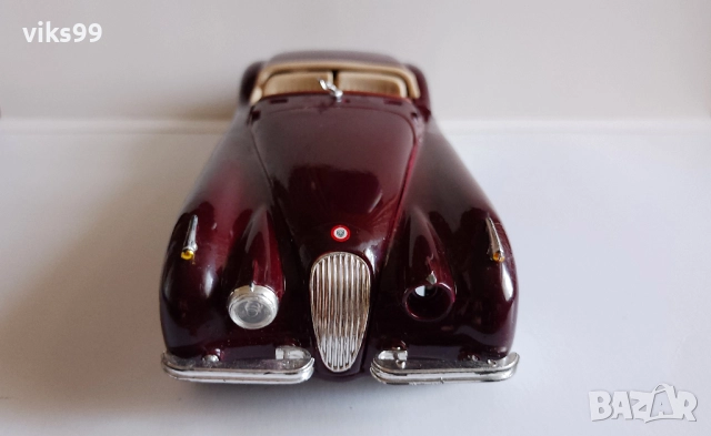 Bburago Jaguar XK 120 Roadster 1951 - Мащаб 1:24, снимка 8 - Колекции - 52936279