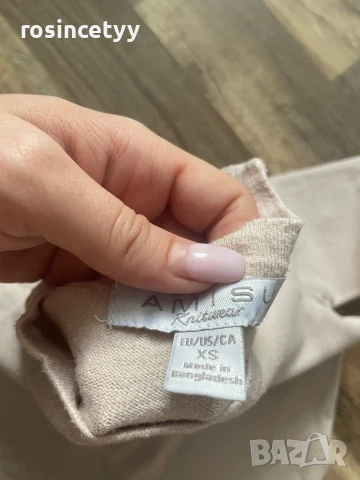 Бежова блузка, снимка 5 - Блузи с дълъг ръкав и пуловери - 50455018