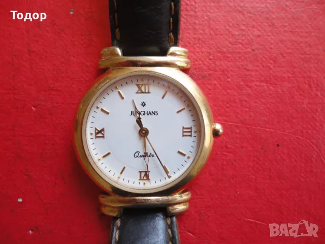 Позлатен немски часовник Junchans Quartz 6, снимка 2 - Дамски - 47520369