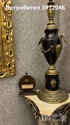 Френска бронзова винтидж лампа 