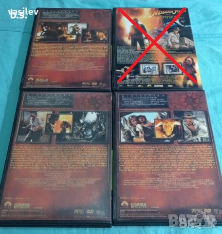 Индиана Джоунс 1,2,3 с бг субс. DVD-R, снимка 2 - DVD филми - 42062195