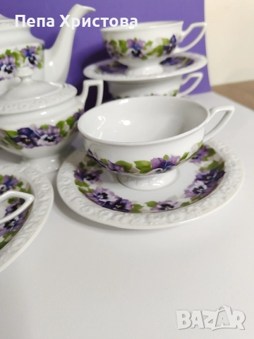 Сервиз за чай от немски порцелан Rosenthal, снимка 6 - Сервизи - 51862894