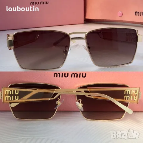Miu 2024 дамски слънчеви очила правоъгълни 7 цвята , снимка 9 - Слънчеви и диоптрични очила - 48016248