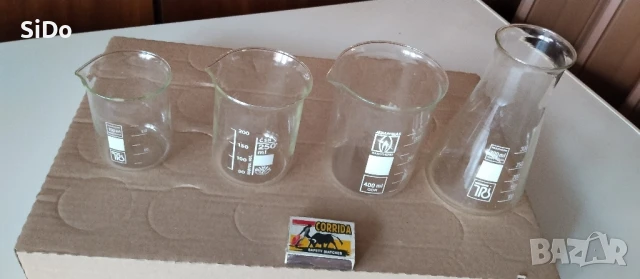 4 различни по грамаж стъклени колбички 150,250,300,400ml, снимка 9 - Други - 50666191