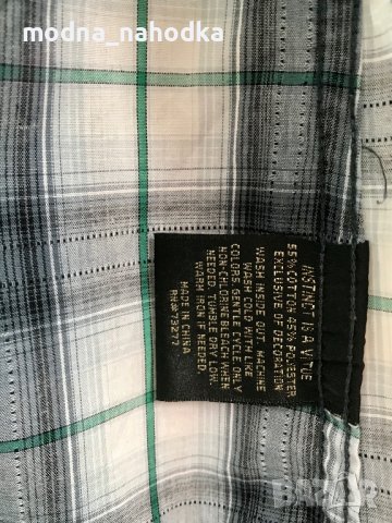 Чисто нова карирана риза с къс ръкав Helix, снимка 3 - Ризи - 36869823