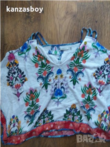 Desigual Top Dayami - страхотен дамски потник КАТО НОВ, снимка 9 - Потници - 32830383