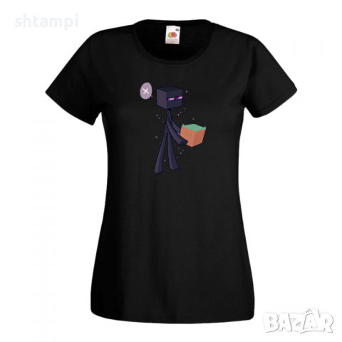 Дамска тениска Enderman 3 майнкрафт Minecraft,Игра,Забавление,подарък,Изненада,Рожден Ден., снимка 3 - Тениски - 36520692