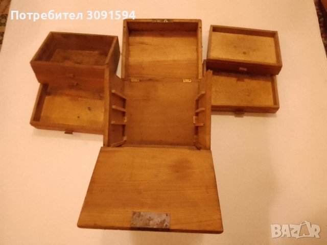 Стар докторски медицински  преносим шкаф за инструменти , снимка 1