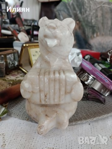 Мраморна фигура на мечка , снимка 6 - Декорация за дома - 40737731