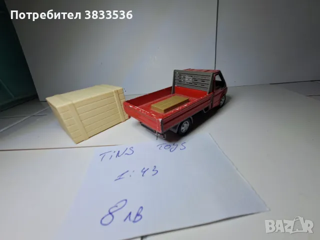 Tins Toys Ford Fransit метален модел бус, снимка 6 - Колекции - 47412305