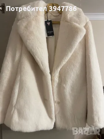 Пухено палто/ Яке Guess, снимка 5 - Палта, манта - 48482247