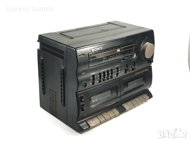 Аудио уредба Касетофон SONY CFS-W475S Буумбокс Радио Винтидж Ретро, снимка 2 - Аудиосистеми - 53166525