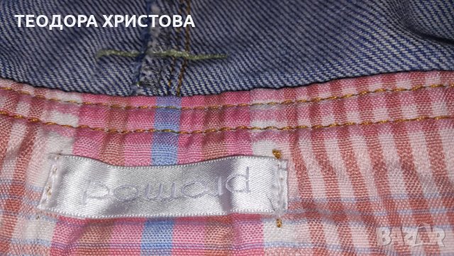 Дънкова пола марка Promod, размер С/М, снимка 2 - Поли - 32914780