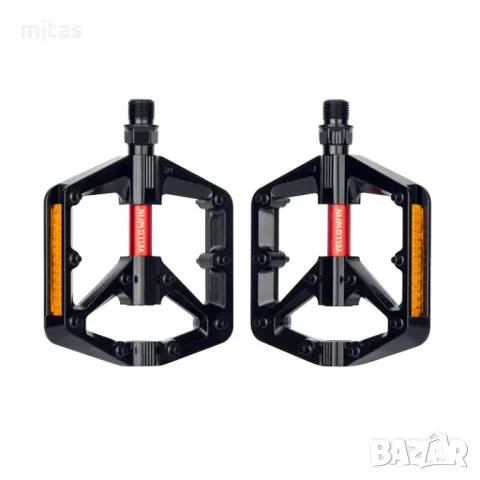 Леки алуминиеви педали за велосипед PROMEND M24N, Двоен DU лагер, Пин