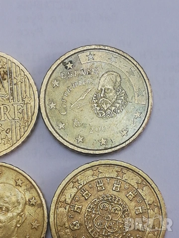 лот 8 монети 50 евро-цента различни държави, снимка 4 - Нумизматика и бонистика - 46648637