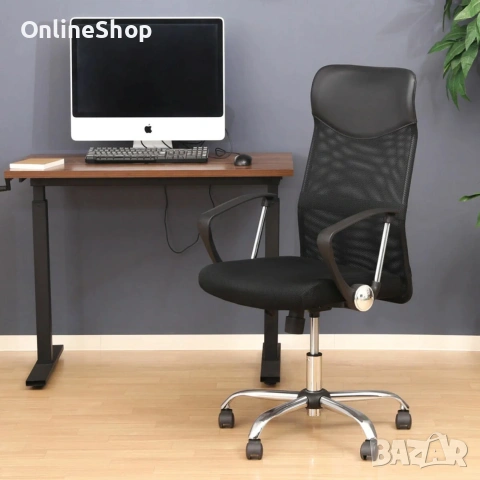 ПРОМО!!! Офис Стол – Въртящ се, Регулируем, Дишащ, Ергономичен, снимка 9 - Столове - 53205449