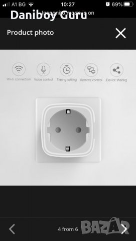 Homekit /Tuya Smart Socket Безжични WiFi електрически контакти 15A захранващ щепсел Alexa, снимка 4 - Друга електроника - 37679389