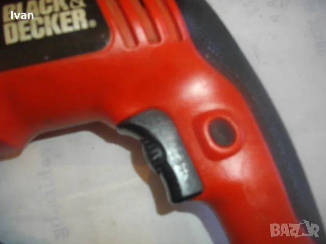 АНГЛИЙСКА ОРИГИНАЛНА БЛЕК ДЕКЕР 710 ВАТА ЕЛЕКТРИЧЕСКА УДАРНА БОРМАШИНА ДРЕЛКА BLACK DECKER KR700CRE, снимка 8 - Бормашини - 48465266