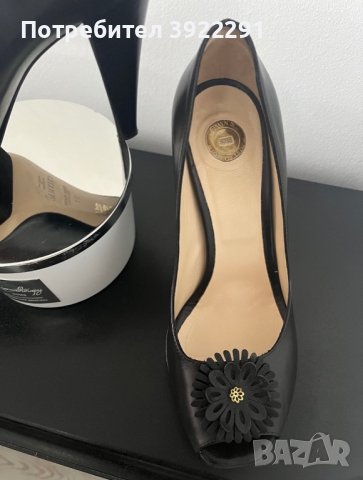 Оригинални дамски обувки Elisabetta Franchi + подарък преса за коса, снимка 4 - Дамски обувки на ток - 43392744