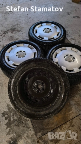205/55/16 4бр. гуми с джанти и тасове 5х112, снимка 2 - Гуми и джанти - 51978335