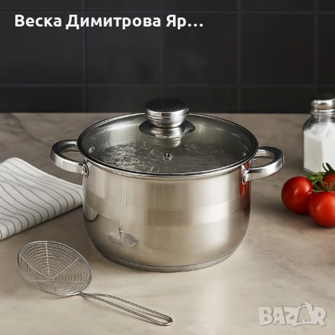 Тенджера Voltz Индукция, Неръждаема стомана, снимка 2 - Съдове за готвене - 50980526