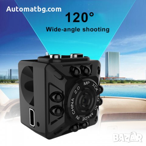 Мини камера SQ10 Automat, Full HD 1080P Micro DV сензор за движение, инфрачервена камера за нощно ви, снимка 6 - Други - 28088862