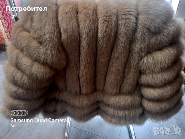 Дамско палто естествен косъм,уникален модел-Турция, снимка 3 - Палта, манта - 51733532