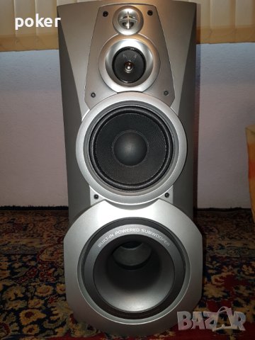 aiwa  тонколони с вграден 22 см суббуфер,четирилентови.  Абсолютно нови са!!Hикога не са пускани!!!