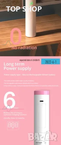 Уред за бебешки сърдечен ритъм bluеtooth Фетален доплер, снимка 5 - Бебефони - 48804891