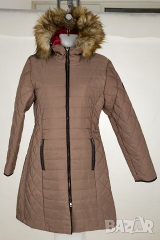 Светлокафяво дамско зимно яке марка Giorgio di Mare - L, XL/2XL, снимка 2 - Якета - 33473277