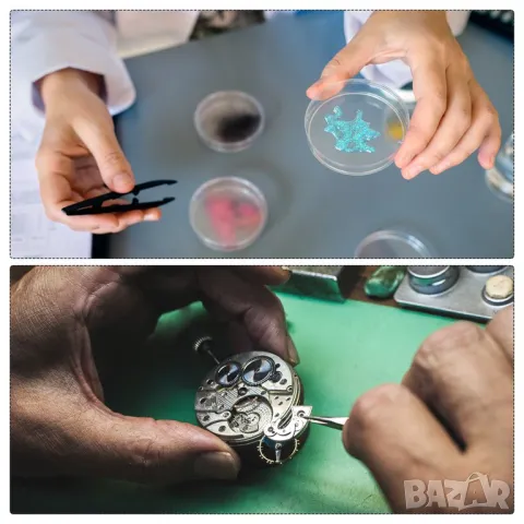 Комплект от 6 броя пластмасови пинсети, снимка 4 - Други инструменти - 48054850