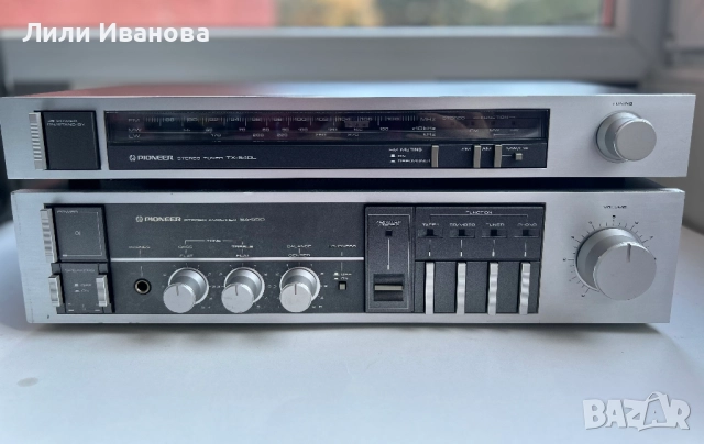 Комплект Pioneer от 1984-та- усилвател SA-550 и тунер TX-540L- отлични