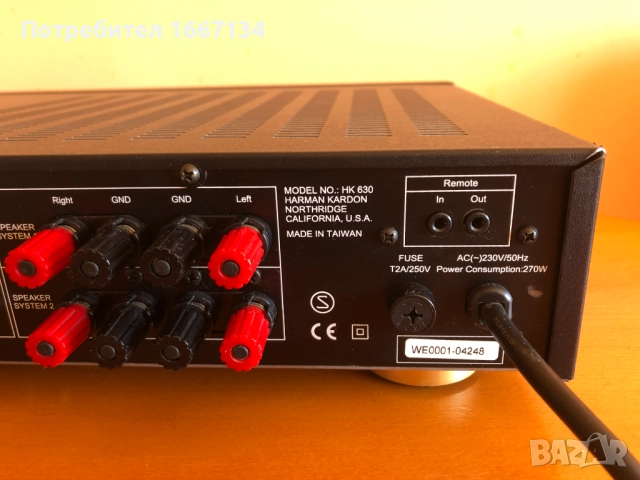 HARMAN/KARDON HK-630, снимка 10 - Ресийвъри, усилватели, смесителни пултове - 52401955