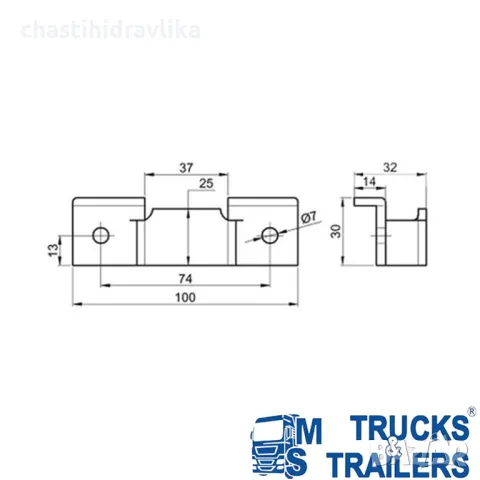 Насрещник за ключалка 10171110, снимка 2 - Части - 48331388