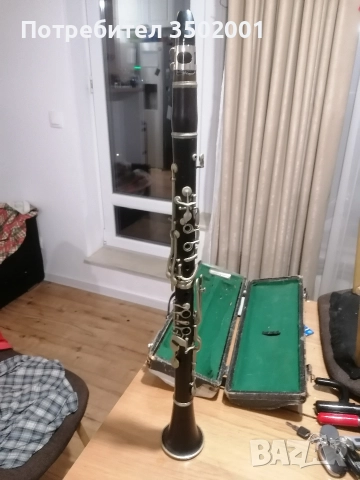 B-Кларинет около 1920 Otto Moennig Leipzig с куфар и мундщук Meyer New York , снимка 6 - Куфари с инструменти - 52268867