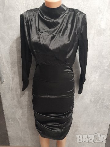 Нова сатенена рокля с гол гръб , снимка 4 - Рокли - 43362657