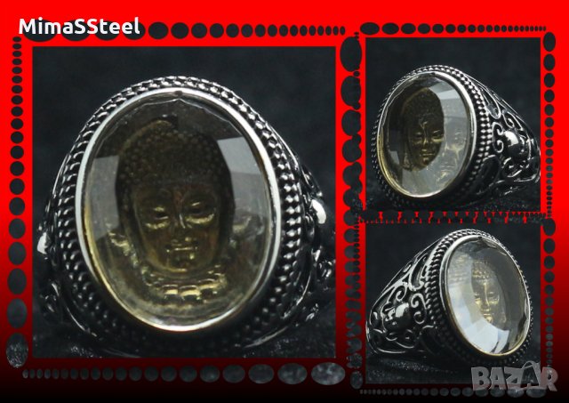 Уникален Мъжки стоманен пръстен Stainless Steel 316L 
