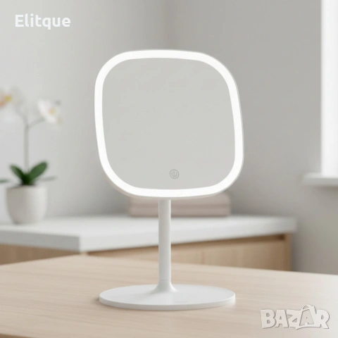 LED козметично огледало за грим Luigi Ferrero FR- 805M 20x20 cm, снимка 2 - Други - 53500271