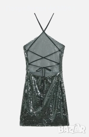 Парти рокля в пайети,на Зара,нова с етикет, снимка 2 - Рокли - 52610775