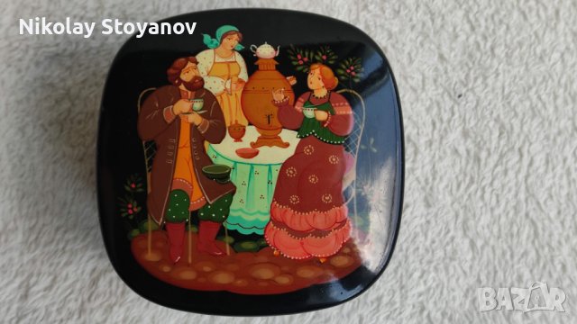 Руска кутийка - ръчно рисувана, снимка 2 - Антикварни и старинни предмети - 37494467