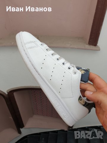 маратонки   adidas Originals Stan Smith White Camo номер 41, снимка 8 - Маратонки - 37315265