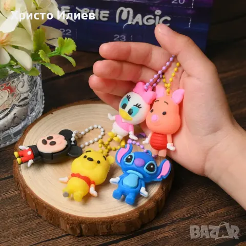 Коледен календар с 24 фигурки Дисни Мики Маус Стич изненади подаръци, снимка 3 - Други - 50080507