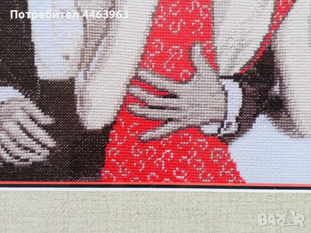 гоблен ,,Флирт ", 30/30 см, снимка 6 - Гоблени - 50851784