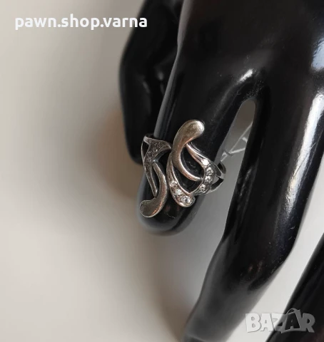 Нов сребърен пръстен 925 с фианити – размер 17 мм, 3,13 г, снимка 6 - Пръстени - 51408846