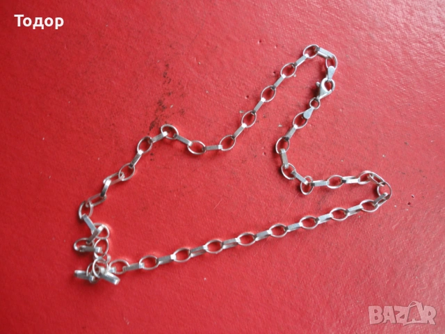 Сребърна верижка колие 925, снимка 5 - Колиета, медальони, синджири - 53061057