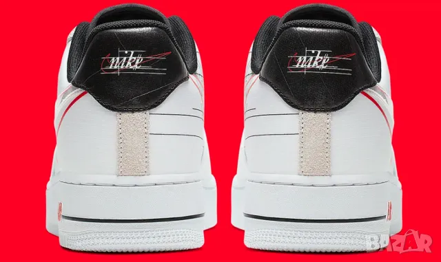 оригинални маратонки NIKE AIR FORCE 1 '07 LV8 "SCRIPT SWOOSH" номер 43, снимка 8 - Маратонки - 47916949